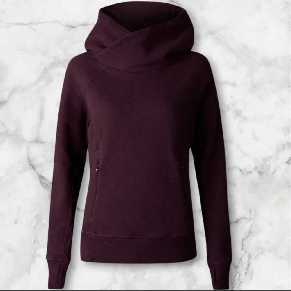 Lululemon Under Wraps Pullover Maroon Size 4